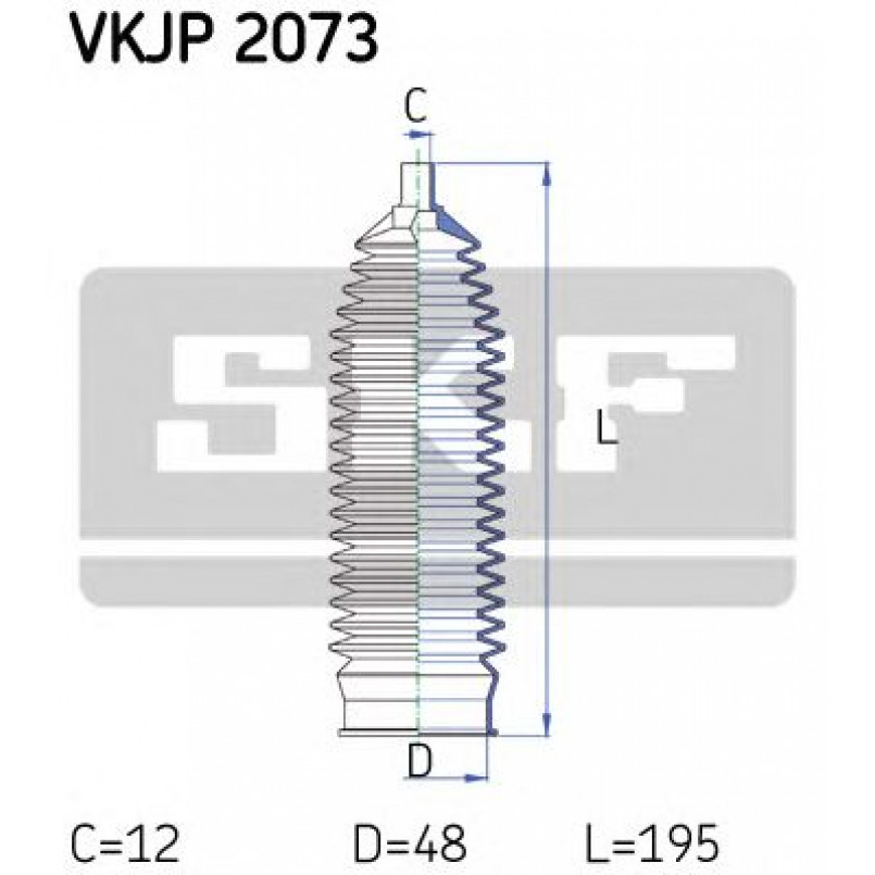 VKJP 2073 SKF - Пильовик привідного валу